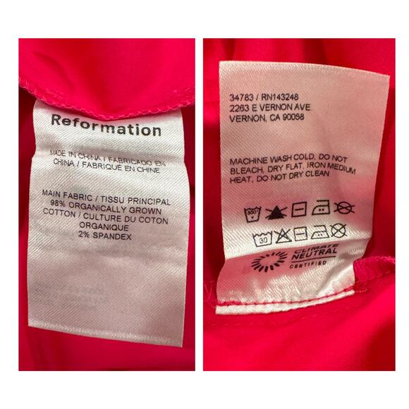 Reformation Farley Dress in Corvette Size 4 - Picture 6 of 7